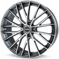 Фото товара - 8,5*21 5*112 ET29 66,6  MAK Speciale Graphite Mirror Face. Вариант №1