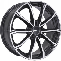 Фото товара - 7,0*17 5*114,3 ET50 67,1  MAK DaVinci Black Mirror. Вариант №1