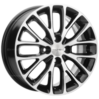 Фото товара - 6,0*15 4*100 ET48 54,1  Khomen Wheels KHW1506 Black-FP (Rio I). Вариант №1
