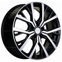 Фото товара - 7,0*18 5*112 ET45 57,1  Khomen Wheels KHW1806 Black-FP (Karoq). Вариант №1