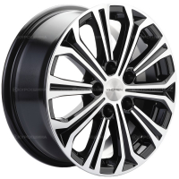 Фото товара - 6,5*16 5*112 ET50 57,1  Khomen Wheels KHW1610 Black-FP (Octavia). Вариант №1