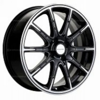 Фото товара - 6,5*17 4*100 ET43 60,1  Khomen Wheels KHW1707 Black-FP (Lada Vesta Cross). Вариант №1