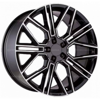 Фото товара - 9,5*21 5*130 ET46 71,6  Khomen Wheels KHW2101 Black-FP (Cayenne). Вариант №1