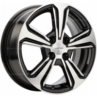 Фото товара - 6,0*15 4*100 ET50 60,1  Khomen Wheels KHW1502 Black-FP (Vesta/Almera). Вариант №1
