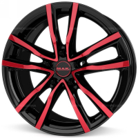 Фото товара - 7,0*17 5*114,3 ET40 76  MAK Milano Black and Red. Вариант №1