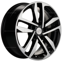 Фото товара - 6,5*16 5*108 ET50 63,35  Khomen Wheels KHW1612 Black-FP (Focus). Вариант №1