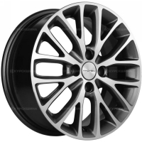 Фото товара - 6,0*15 4*100 ET46 54,1  Khomen Wheels KHW1506 Gray-FP (Rio II). Вариант №1
