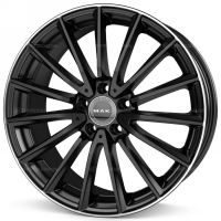 Фото товара - 8,0*19 5*112 ET48 66,6  MAK Komet Gloss Black Mirror Ring. Вариант №1