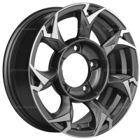 Фото товара - 5,5*15 5*139,7 ET5 108,1  Khomen Wheels KHW1505 Gray-FP (Jimny). Вариант №1