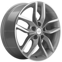 Фото товара - 6,5*17 5*114,3 ET40 64,1  Khomen Wheels KHW1708 F-Silver-FP (Haval F7/F7x). Вариант №1