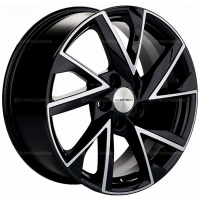 Фото товара - 7,0*17 5*110 ET46 63,3  Khomen Wheels KHW1714 Black-FP (Changan CS35/CS35 Pro). Вариант №1