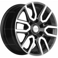 Фото товара - 8,0*17 6*139,7 ET25 106,1  Khomen Wheels KHW1723 Gray-FP (Toyota LC Prado/Lexus GX). Вариант №1