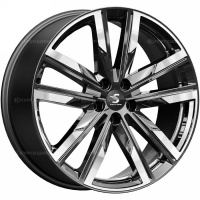 Фото товара - 7,5*19 5*114,3 ET45 67,1  Premium Series КР014 Diamond Gloss Graphite. Вариант №1