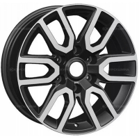 Фото товара - 8,0*17 6*139,7 ET25 106,1  Khomen Wheels KHW1723 Black-FP (Toyota LC Prado/Lexus GX). Вариант №1