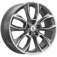 Фото товара - 7,0*18 5*112 ET43 57,1  Premium Series КР001 Diamond Gloss Graphite. Вариант №1