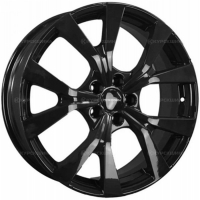 Фото товара - 7,0*19 5*108 ET45 65,1  Khomen Wheels KHW1906 Black (Dongfeng AX7). Вариант №1