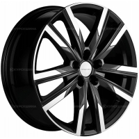 Фото товара - 7,5*19 5*108 ET47 60,1  Khomen Wheels KHW1905 Black-FP (Chery Tiggo 8). Вариант №1