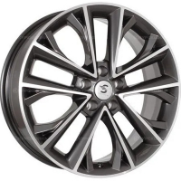 Фото товара - 7,0*18 5*108 ET36 65,1  Premium Series КР012 Diamond Black Gris. Вариант №1