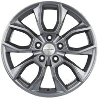 Фото товара - 7,0*17 5*110 ET46 63,3  Khomen Wheels KHW1713 Gray (Changan CS35 Plus). Вариант №2