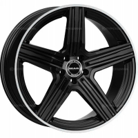 Фото товара - 9,0*20 5*112 ET33 66,6  MAK Lewis Gloss Black Mirror Ring. Вариант №1