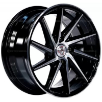 Фото товара - 7,5*17 4*98 ET35 58,6  X-race H-03(R) BKF. Вариант №1