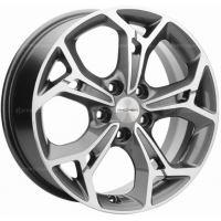 Фото товара - 7,0*17 5*110 ET46 63,3  Khomen Wheels KHW1702 Gray-FP (Changan CS35/CS35 Pro). Вариант №1