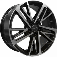 Фото товара - 8,0*18 5*112 ET39 66,6  Khomen Wheels KHW1815 Black-FP (A6/Q5). Вариант №1