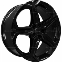 Фото товара - 7,5*19 5*114,3 ET40 64,1  Khomen Wheels KHW1909 Black (Haval F7/F7x). Вариант №1