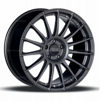 Фото товара - 9,5*19 5*112 ET21 66,46  OZ Superturismo LM Matt Graphite + Silver Lettering. Вариант №1