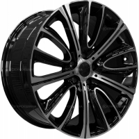 Фото товара - 9,5*19 5*112 ET33 66,56  PDW 5241 Gloss Black Machine Face. Вариант №1