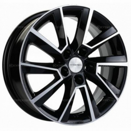 Большое фото товара - 6,0*15 5*100 ET38 57,1  Khomen Wheels KHW1507 Black-FP (Rapid/Fabia), 112861. Вариант №2