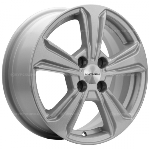 Большое фото товара - 6,0*15 4*100 ET48 54,1  Khomen Wheels KHW1502 F-Silver (Solaris I), 124343. Вариант №1
