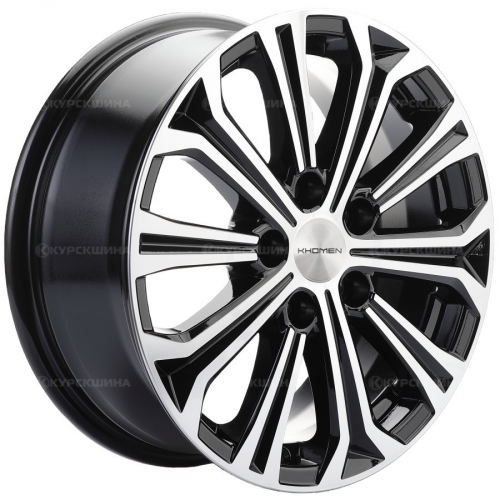 Большое фото товара - 6,5*16 5*112 ET50 57,1  Khomen Wheels KHW1610 Black-FP (Octavia), 124375. Вариант №2