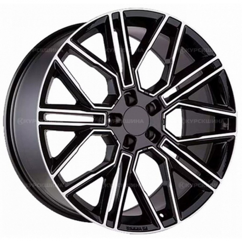 Большое фото товара - 9,5*21 5*120 ET49 72,6  Khomen Wheels KHW2101 Black-FP (Range Rover), 125193. Вариант №2