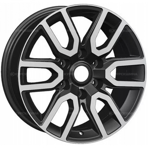 Большое фото товара - 8,0*17 6*139,7 ET25 106,1  Khomen Wheels KHW1723 Black-FP (Toyota LC Prado/Lexus GX), 138082. Вариант №2