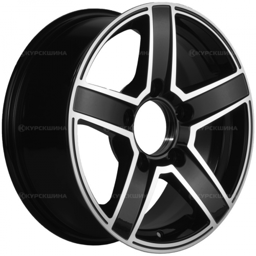 Большое фото товара - 6,5*16 5*139,7 ET40 98,5  Khomen Wheels KHW1614 Black-FP (Niva 4x4), 807996. Вариант №2