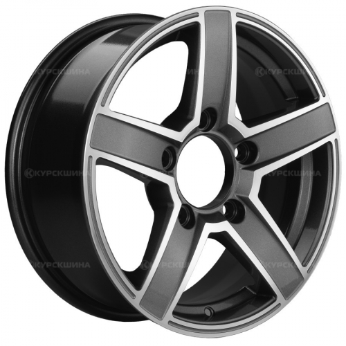 Большое фото товара - 6,5*16 5*139,7 ET40 98,5  Khomen Wheels KHW1614 Gray-FP (Niva 4x4), 808118. Вариант №2