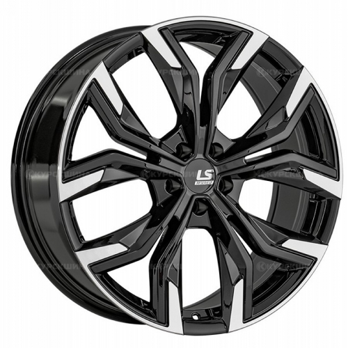Большое фото товара - 7,5*18 5*108 ET33 65,1  LS FlowForming RC92 BKF конус, 815195. Вариант №2
