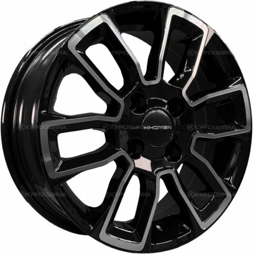 Большое фото товара - 5,5*14 4*98 ET35 58,5  Khomen Wheels KHW1406 Black-FP (Lada Granta), 816125. Вариант №2