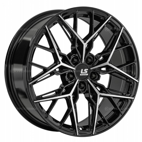 Большое фото товара - 9,0*19 5*112 ET44 66,6  LS FlowForming RC106 BKF конус, 816955. Вариант №2