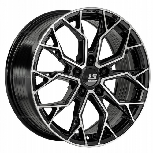 Большое фото товара - 7,5*18 5*110 ET45 63,3  LS FlowForming RC108 BKF конус, 818659. Вариант №2