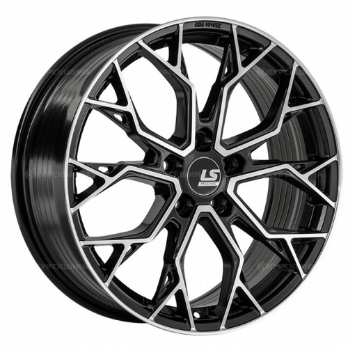 Большое фото товара - 7,5*18 5*108 ET45 65,1  LS FlowForming RC108 BKSF конус, 818661. Вариант №2