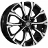 Маленькое фото товара - 6,5*16 5*110 ET46 63,3  Khomen Wheels KHW1605 Black-FP (Changan CS35 Plus). Вариант №1