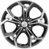 Маленькое фото товара - 7,0*17 5*110 ET45 67,1  Khomen Wheels KHW1702 Black-FP (DFM580). Вариант №1