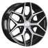 Маленькое фото товара - 8,0*18 6*139,7 ET36 100,1  LS 1303 BKF (конус, Колпак+лого). Вариант №1