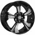 Маленькое фото товара - 7,0*17 5*108 ET33 60,1  Khomen Wheels KHW1724 Black (Exeed LX). Вариант №1
